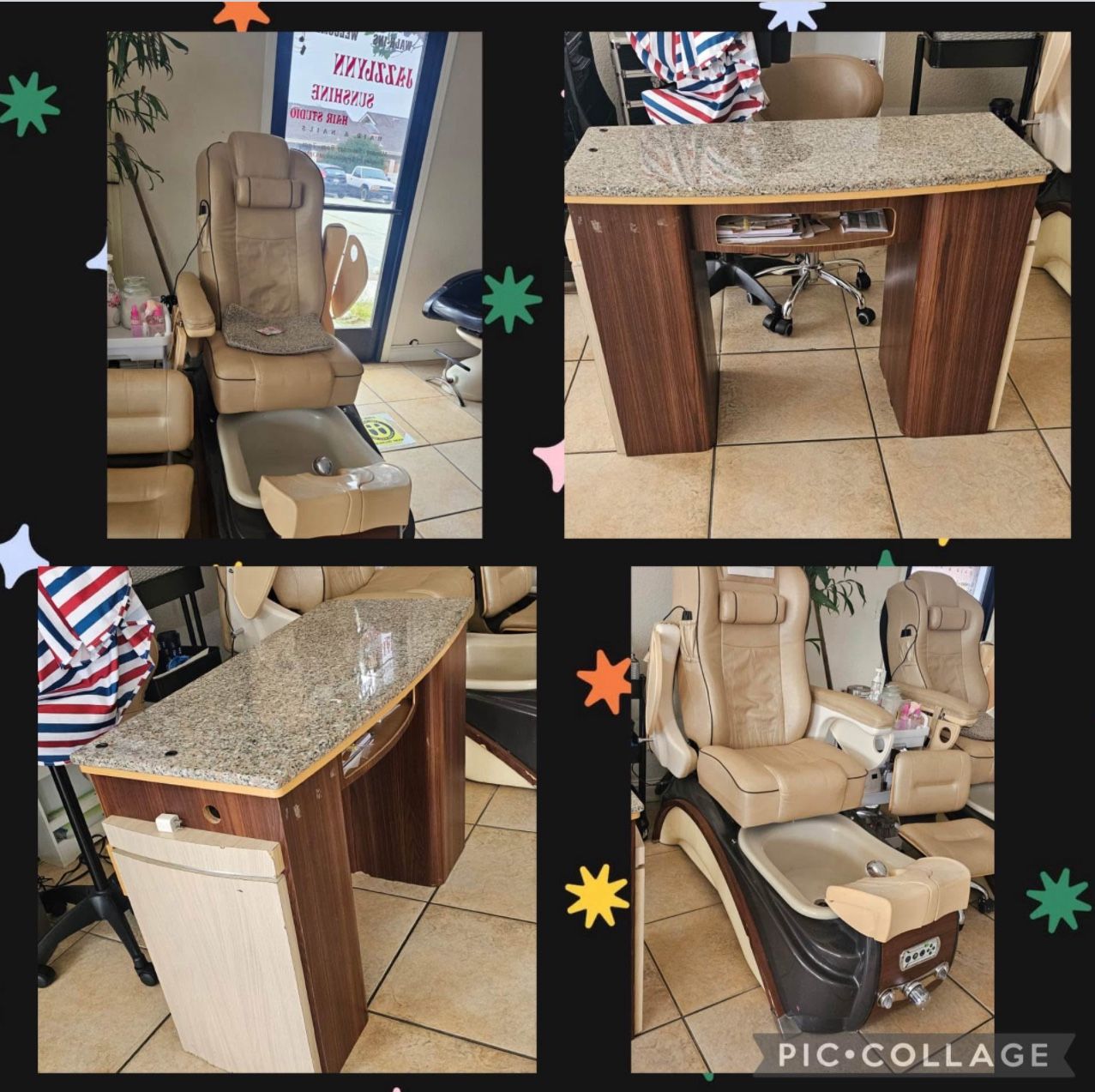 Pedicure And Manicure Tables