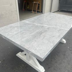 Beautiful Brand New Faux Marble Dining Table 