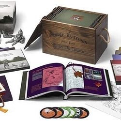 George Harrison All Things Must Pass 50th Anniv UBER EDITION 8LP 5CD Blu-Ray. 1/6 Scale FIGURINES. Books Beads  Wood Crate
