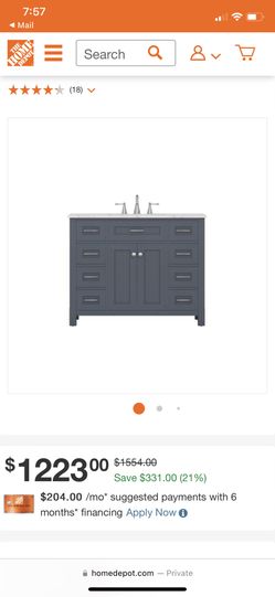 Gray ALYA BATH Norwalk Bathroom Sink 