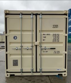 NEW 20ft Beige One Trip Shipping Containers For Sale