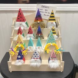 Hand Painted gnomes for table decor