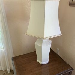 Classic Set of White Porcelain Lamps