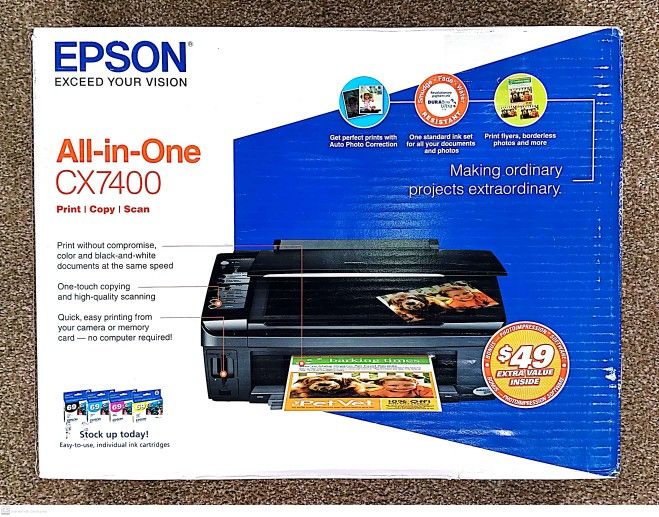 Epson Stylus CX7400 Color All-in-One Printer 