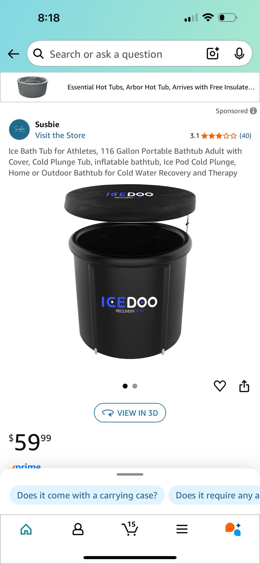 ICEDOO Recovery POD - COLD PLUNGE