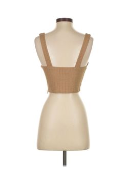 Never Worn Bobbles and Lace Brand Tan Crop Top Size Small