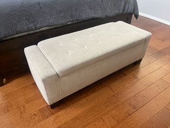 Fabric storage bench