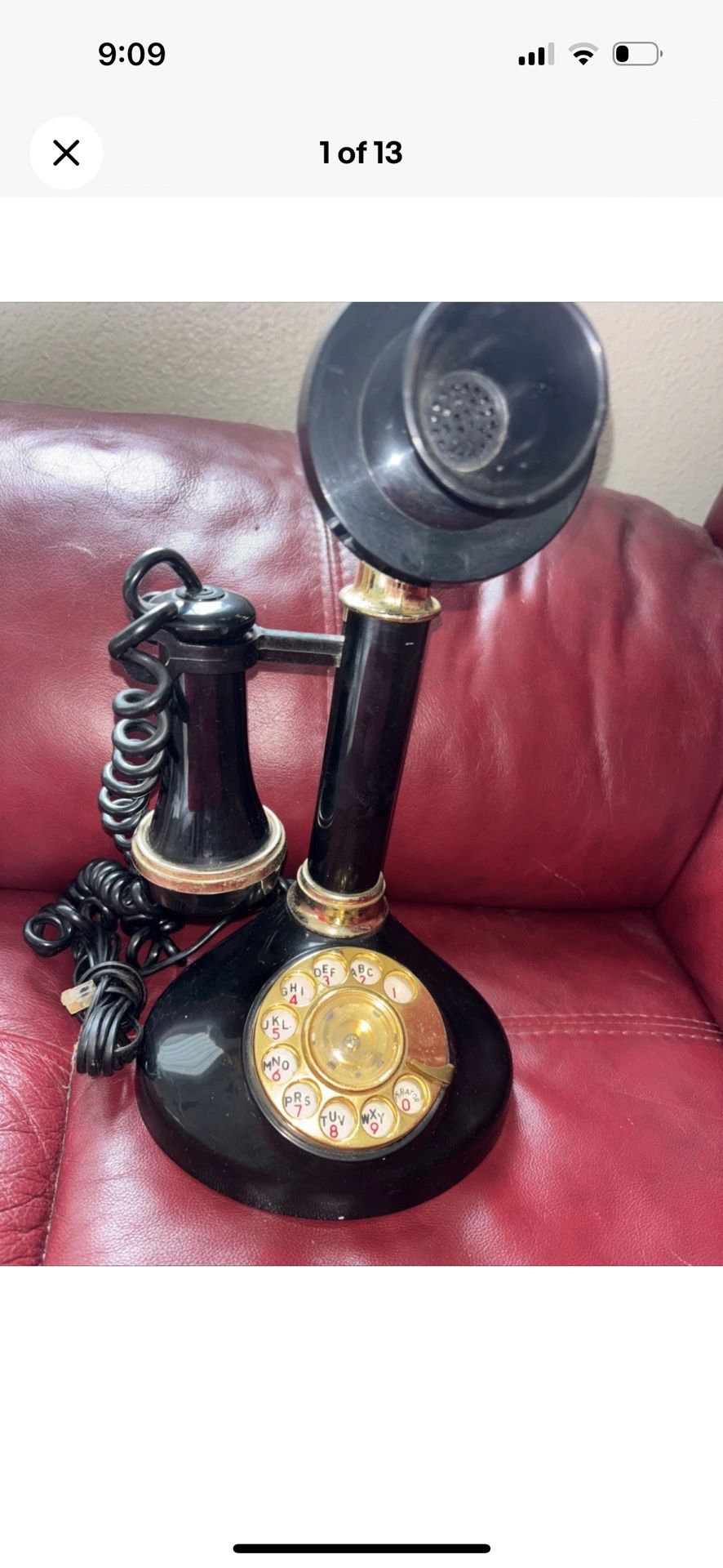 Vintage Rotary Candlestick Telephone Radio Shack Model 4332