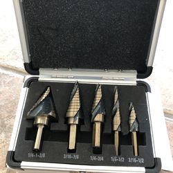 Cobalt Industrial Step Drill Set Brand New 
