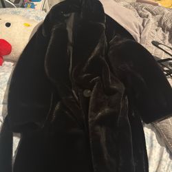 Small - Medium Faux Fur Coat 