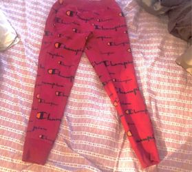 Red printed champion Joggers