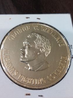 1968 "America's Fighting Governor" George C. Wallace Commemorative campaign token/medal