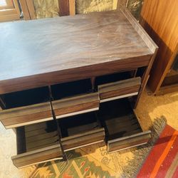 Wooden vintage VHS Tapes Drawer 