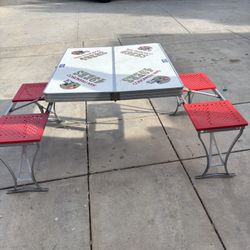 Folding aluminum Frame Picnic Table 