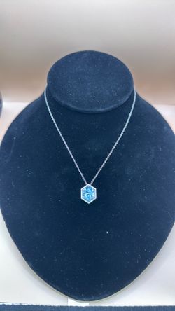 Blue stone necklace