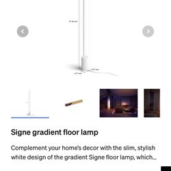 Hue Floor Lamp Customizable With App