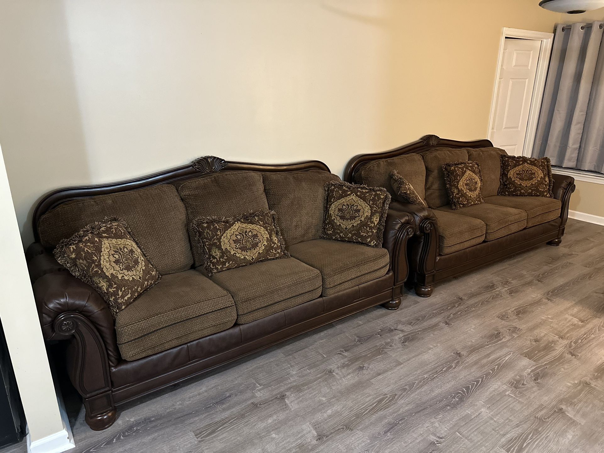 Two 3-seater Sofas