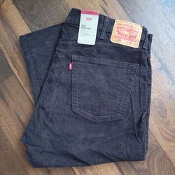 40x32 Levi's 505 Regular Fit Straight Leg Men's Brown Corduroy Pants