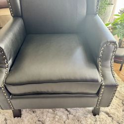 Brand New Leather Upholstered Back Single Chair