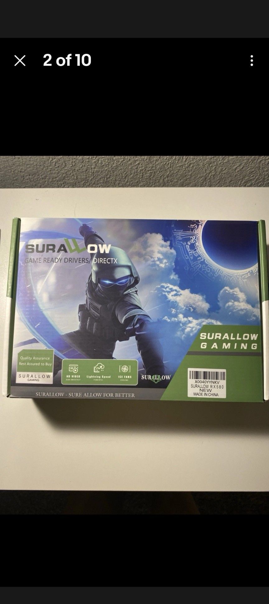Surallow Rx 580 8gb 2048sp
