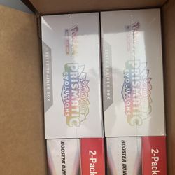 Prismatic Evolutions  ETB Booster Bundle 2 Pack Pokemon