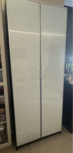 Clear glass Moliden doors for IKEA Billy bookcases.