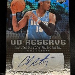 2006 Upper Deck Carmelo Anthony UD Reserve Signatures 