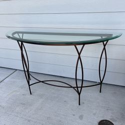 Glass Console Table 
