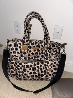 Twelvelittle CARRY LOVE DIAPER BAG TOTE IN LEOPARD PRINT