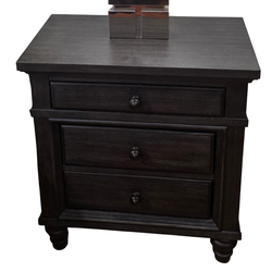 Lake Town gray bedside table set of 2. (Rooms To Go)