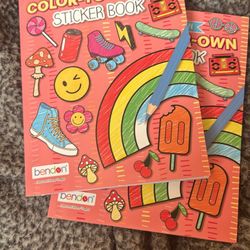 Color your own sticker books
