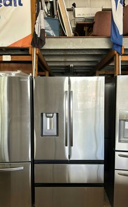 Samsung 4-Door Refrigerator (French Door Fridge with Drawer Freezer) Stainless Steel - Water Dispenser LED Lighting