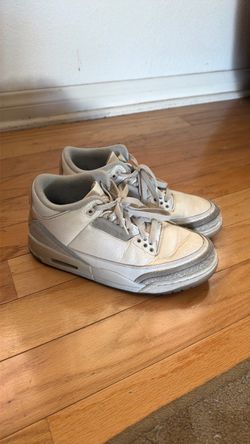 Air Jordan 3 White Gray Sneakers
