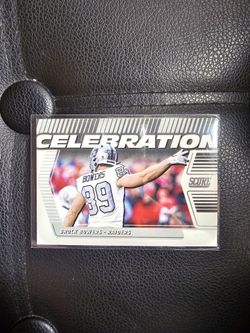 BROCK BOWERS RAIDERS CELEBRATION PANINI NFL SPORTS CARD!