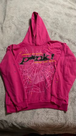 Pink SP5DER hoodie