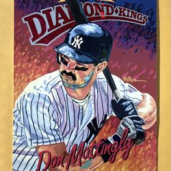 2-1994 Donruss Diamond King Jumbo Size Don Mattingly 08886/1000 and 07281/10,000 