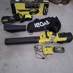 Ryobi 40V Cordless Jet Fan Leaf Blower/Vacuum Kit 