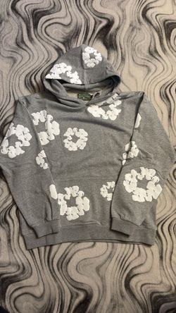 Grey denim tears hoodie, Size L