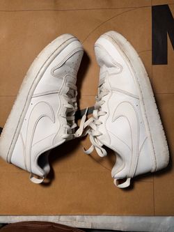 Nike Kids Court Borough Low Recraft White Shoes (DV5456-106), Size 7Y