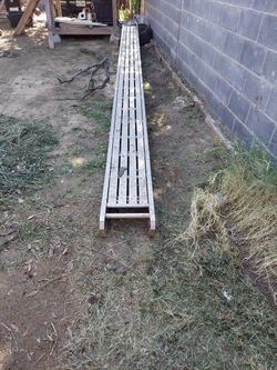 Aluminum Platform 20 Feet  Long 14 Inches Wide