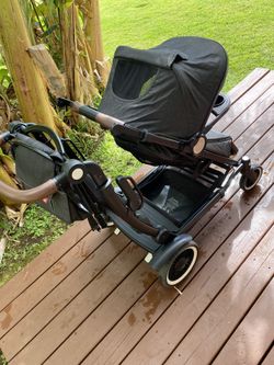 Entourage sit and shop stand double stroller