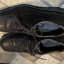 Excellent condition Mens Red Wing Shoes Dark Brown Leather Lace Tie Up Sz 10