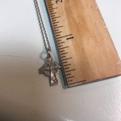 Brand Solvar-Real  Silver Sterling Chain With Cross 