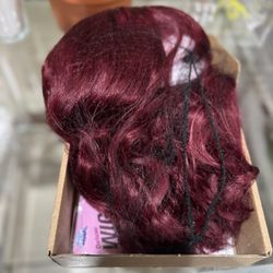 NEW Burgundy Wig 