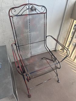 Wrought iron chair