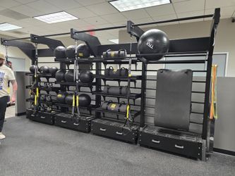 TRX Studio Line Quad Bay With Accessories, Weights Commercial Gym Equipment Exercise Fitness Functio