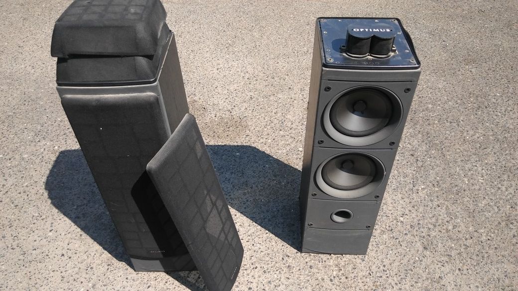 Optimus pro lx-10 tower speakers
