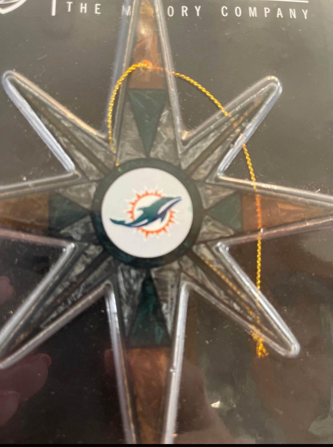 Miami Dolphins Christmas Ornament