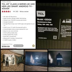 TCL 43 Inch Smart TV 