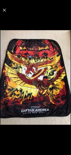 Captain America throw blanket